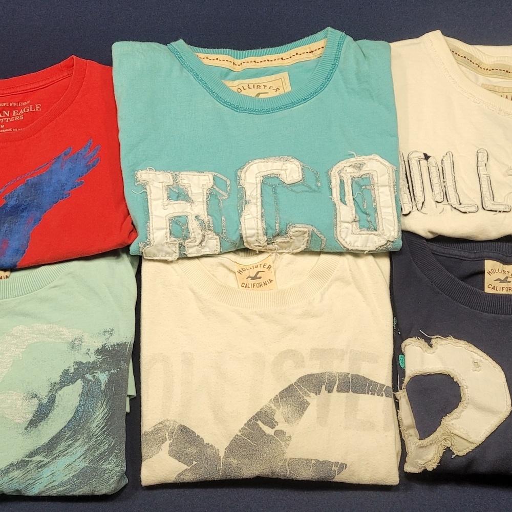 Hollister T shirts Lot (Teens)